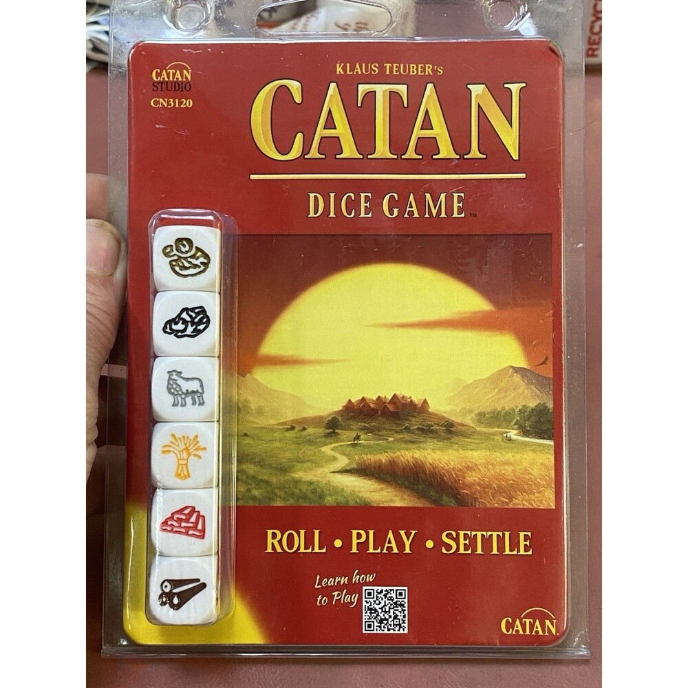2018 Klaus Teuber's Catan Dice Game Roll-Play-Settle Discover Family Fun New